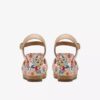 Chicly Floral witte Wedges voor dames Chicly Floral witte Wedges voor dames