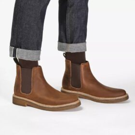 Clarkdale Easy Chelsea boots van bijenwasleer voor heren