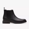 Clarkdale Easy zwarte leren Chelsea boots voor heren Clarkdale Easy zwarte leren Chelsea boots voor heren
