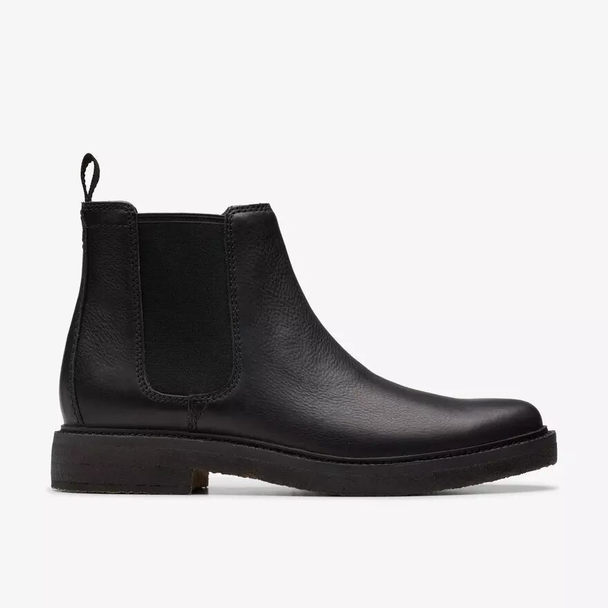 Clarkdale Easy zwarte leren Chelsea boots voor heren Clarkdale Easy zwarte leren Chelsea boots voor heren