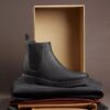 Clarkdale Easy zwarte leren Chelsea boots voor heren Clarkdale Easy zwarte leren Chelsea boots voor heren