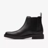 Clarkdale Easy zwarte leren Chelsea boots voor heren Clarkdale Easy zwarte leren Chelsea boots voor heren