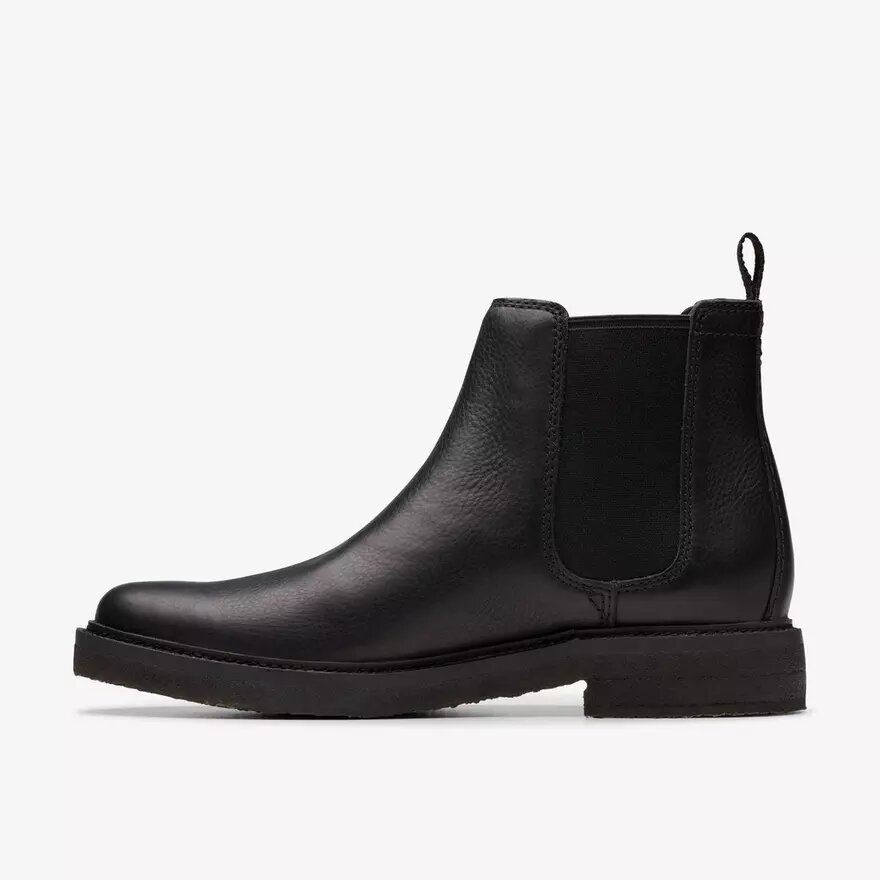 Clarkdale Easy zwarte leren Chelsea boots voor heren Clarkdale Easy zwarte leren Chelsea boots voor heren