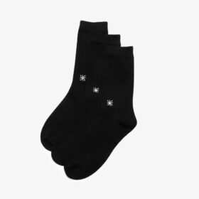 Cloud Steppers 3-pack Crew-sokken in zwart