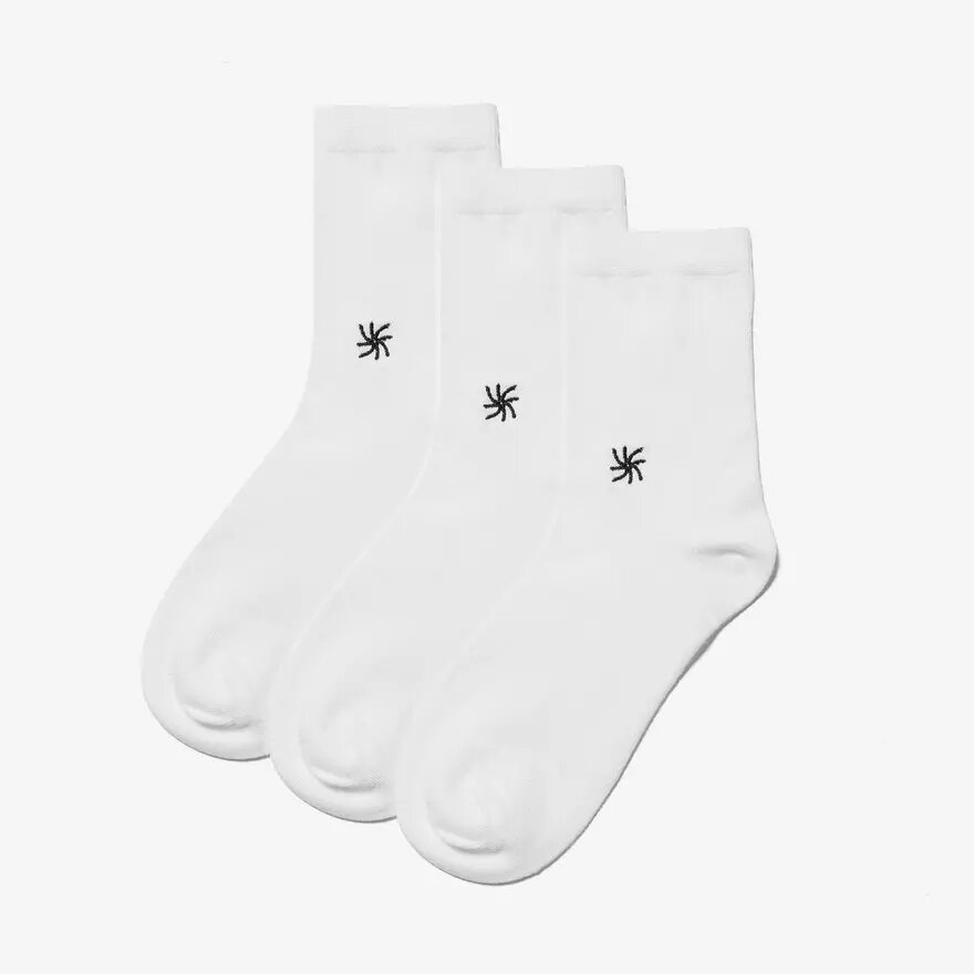 Cloud Steppers 3-pack Crew. Witte sokken Cloud Steppers 3-pack Crew. Witte sokken