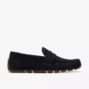 Corsley Bar herenloafers van marineblauw suède Corsley Bar herenloafers van marineblauw suède
