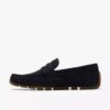 Corsley Bar herenloafers van marineblauw suède Corsley Bar herenloafers van marineblauw suède