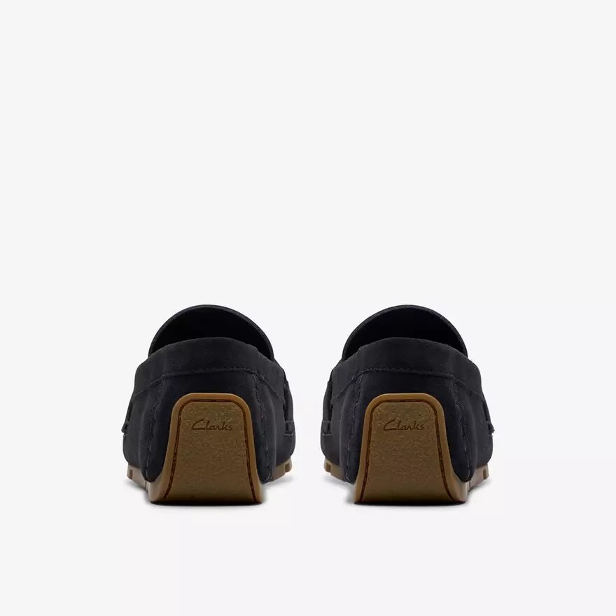 Corsley Bar herenloafers van marineblauw suède Corsley Bar herenloafers van marineblauw suède