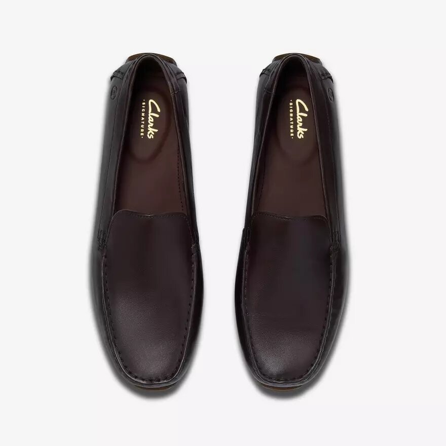Corsley Plain herenloafers van donkerbruin leer Corsley Plain herenloafers van donkerbruin leer