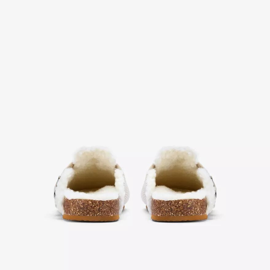 Cory Buckle kaki pantoffels voor dames Cory Buckle kaki pantoffels voor dames