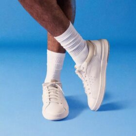 Courtlite2 Run witte leren herensneakers