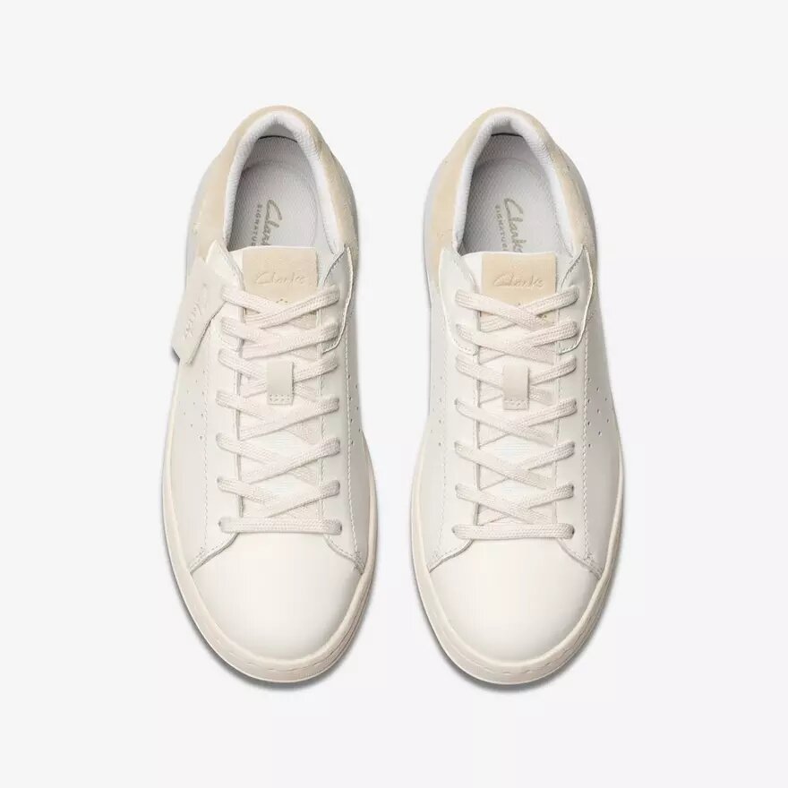 Courtlite2 Run witte leren herensneakers Courtlite2 Run witte leren herensneakers