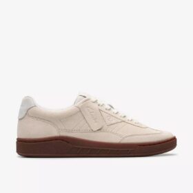 Craft Rally Ace herensneakers van gebroken wit suède