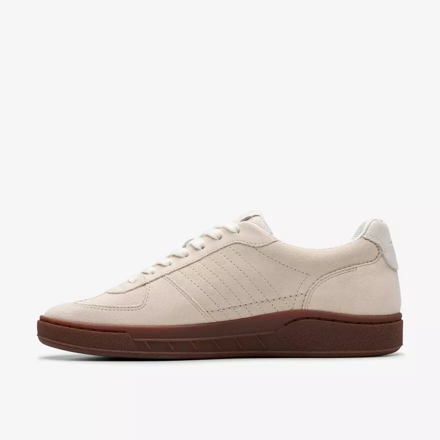 Craft Rally Ace herensneakers van gebroken wit suède Craft Rally Ace herensneakers van gebroken wit suède