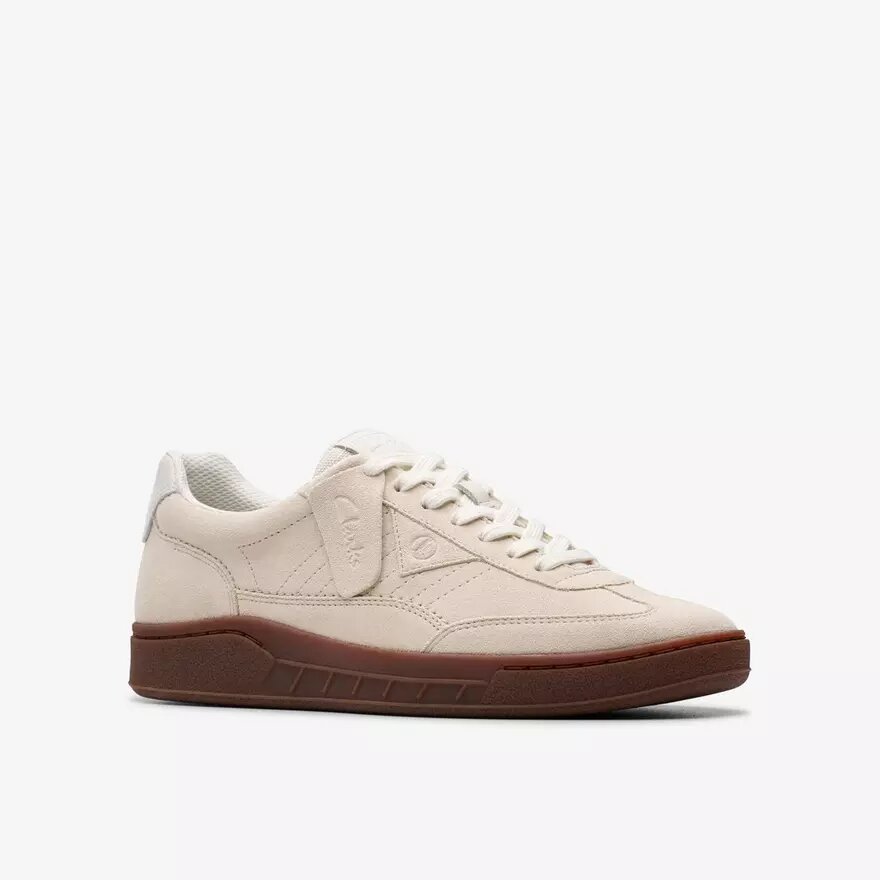 Craft Rally Ace herensneakers van gebroken wit suède Craft Rally Ace herensneakers van gebroken wit suède