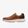 Craftwell herenschoenen met veters van bruin leer Craftwell herenschoenen met veters van bruin leer