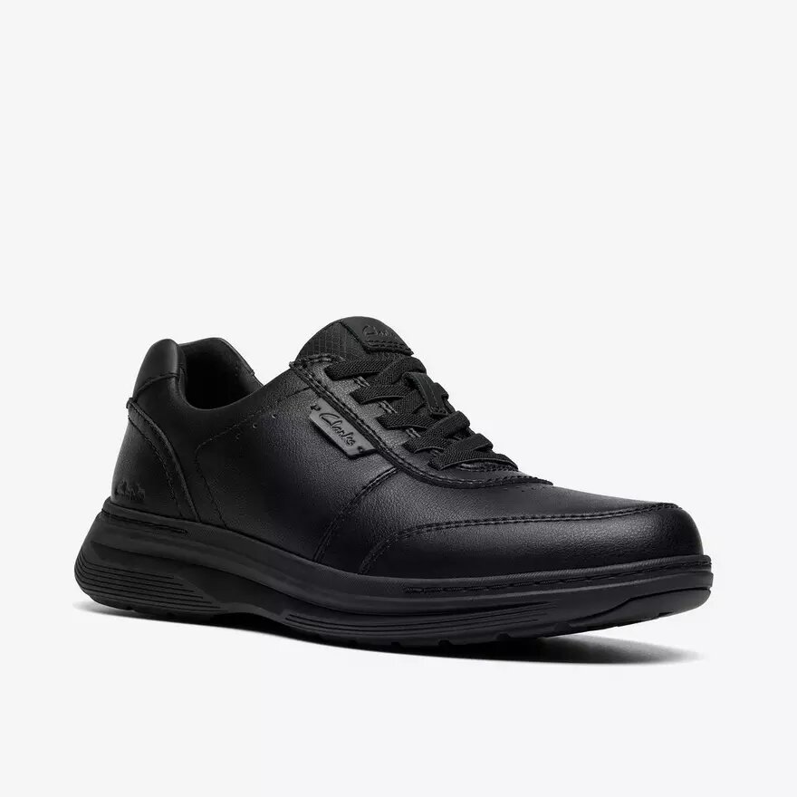 Craftwell Lace herensneaker van zwart leer | clarks Craftwell Lace herensneaker van zwart leer | clarks