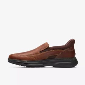 Craftwell Step bruine Tumb slip-ons voor heren