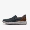 Craftwell Step herenslip-on van marineblauw leer Craftwell Step herenslip-on van marineblauw leer
