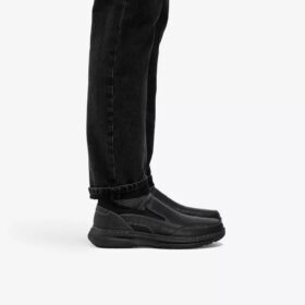Craftwell Step zwarte getrommelde Slip-ons voor heren