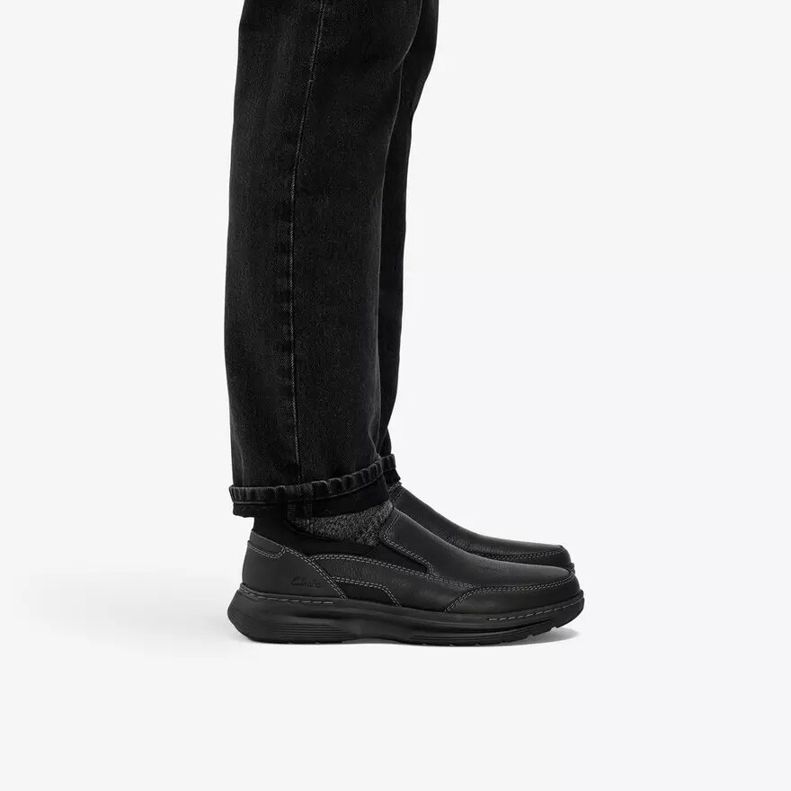 Craftwell Step zwarte getrommelde Slip-ons voor heren Craftwell Step zwarte getrommelde Slip-ons voor heren