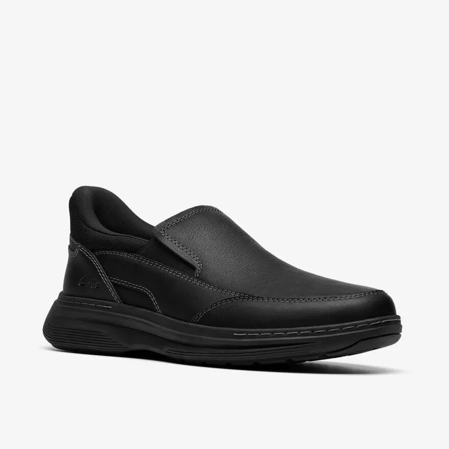 Craftwell Step zwarte getrommelde Slip-ons voor heren Craftwell Step zwarte getrommelde Slip-ons voor heren