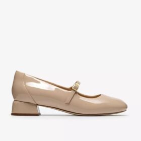 Daiss30 Bar beige lakleren damesschoenen