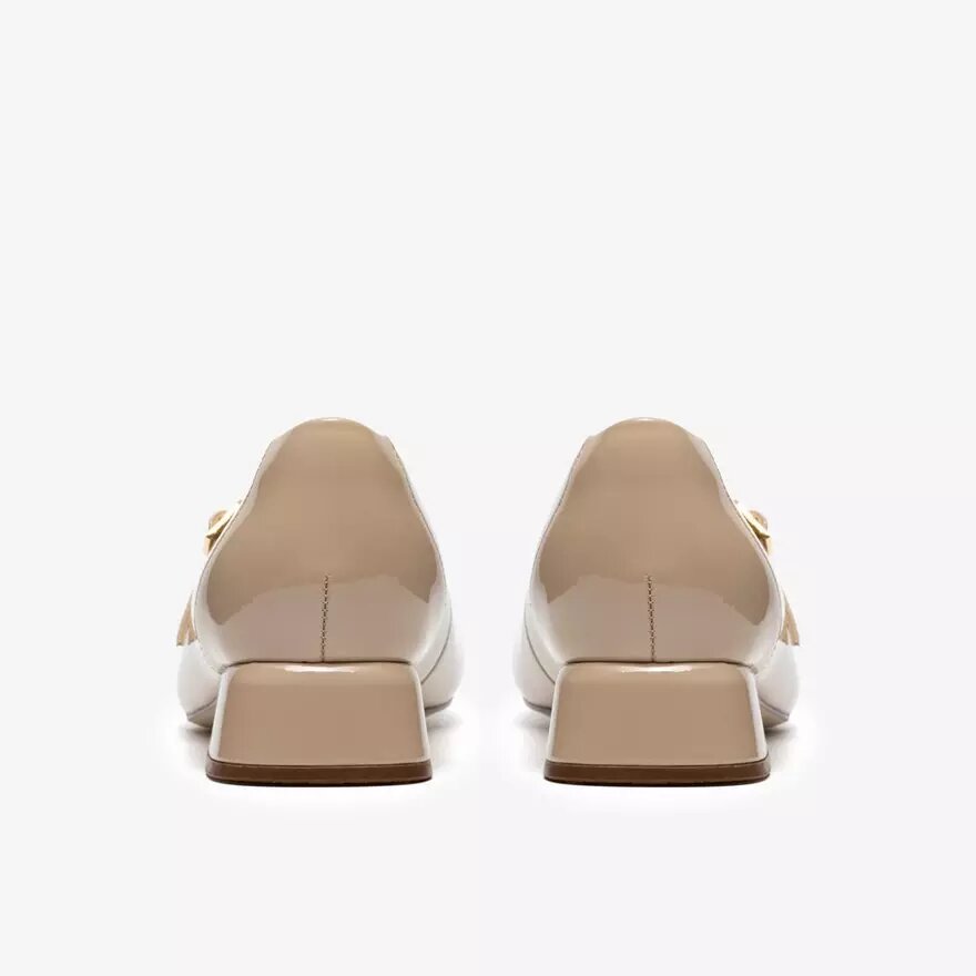 Daiss30 Bar beige lakleren damesschoenen Daiss30 Bar beige lakleren damesschoenen