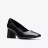 Dames Fernie Court zwarte leren schoenen US Dames Fernie Court zwarte leren schoenen US