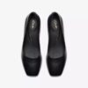 Dames Fernie Court zwarte leren schoenen US Dames Fernie Court zwarte leren schoenen US