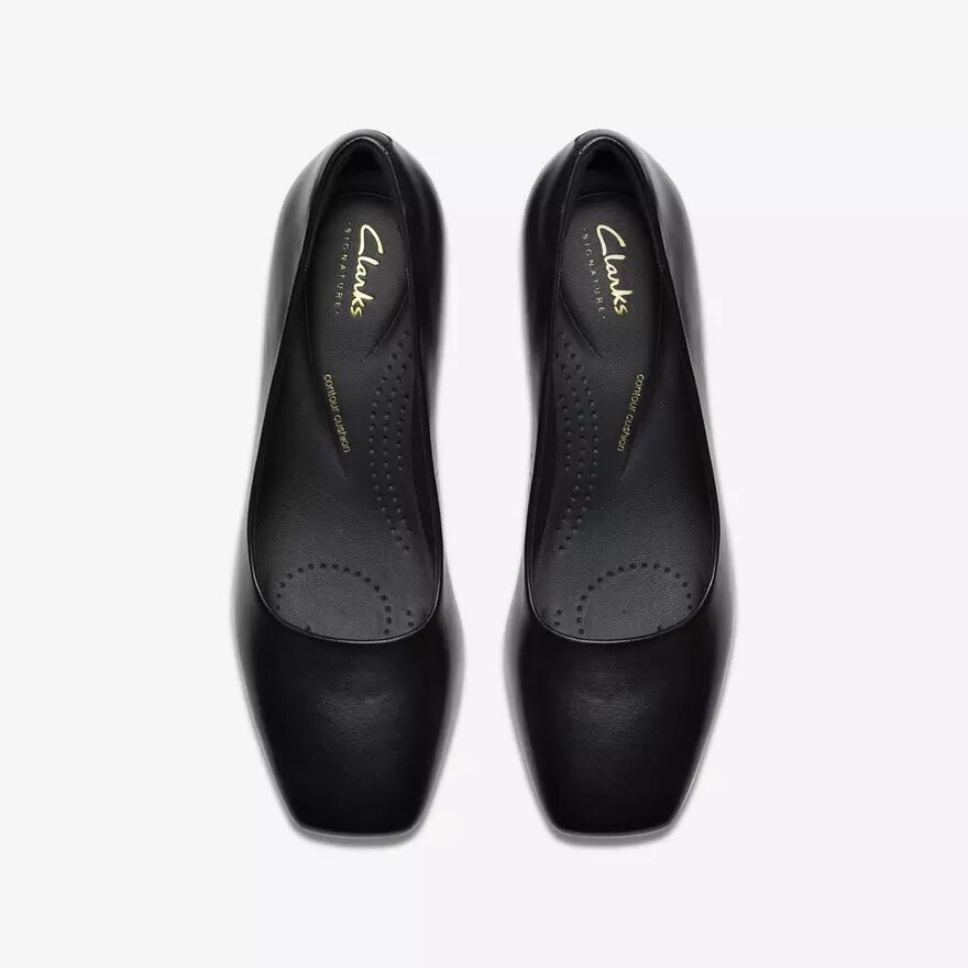 Dames Fernie Court zwarte leren schoenen US Dames Fernie Court zwarte leren schoenen US