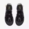 Dames Orinoco3 platte sandalen met riempjes van zwart leer