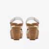 Dames Rose-model witte leren Wedges Dames Rose-model witte leren Wedges