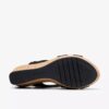 Dames Rose Style zwarte nubuck Wedges Dames Rose Style zwarte nubuck Wedges