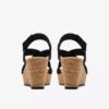 Dames Rose Style zwarte nubuck Wedges Dames Rose Style zwarte nubuck Wedges