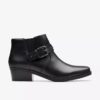 Danyelle Wish zwarte leren Enkellaarsjes voor dames Danyelle Wish zwarte leren Enkellaarsjes voor dames