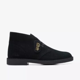 Desert Boot Evo voor heren, zwarte suède chukka