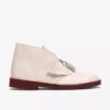 Desert Boot voor heren, wit leer Desert Boot voor heren, wit leer
