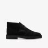 Desert Boot voor jongens, oudere modellen, zwarte suède enkellaarsjes, VS Desert Boot voor jongens, oudere modellen, zwarte suède enkellaarsjes, VS