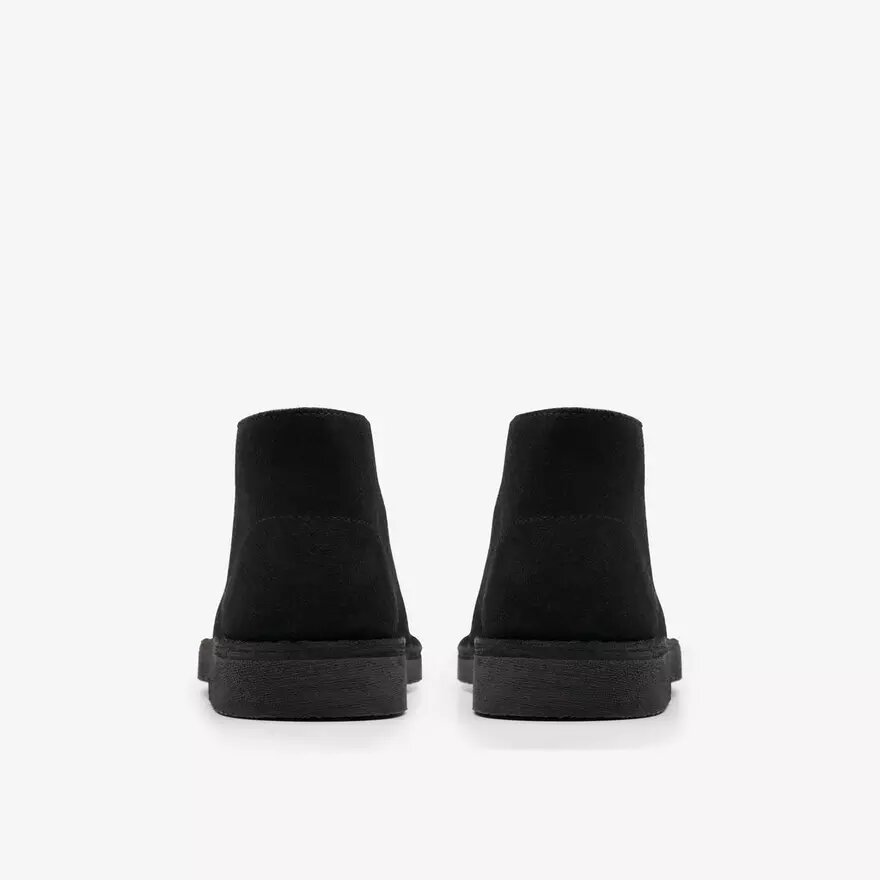 Desert Boot voor jongens, oudere modellen, zwarte suède enkellaarsjes, VS Desert Boot voor jongens, oudere modellen, zwarte suède enkellaarsjes, VS