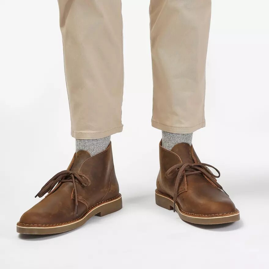 Desert boots Evo voor heren van bijenwasleer – VS Desert boots Evo voor heren van bijenwasleer – VS