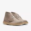 Desert boots voor dames van zandkleurig suède – Desert boots van ons