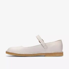Desert Jane witte leren Mary Janes voor dames Desert Jane witte leren Mary Janes voor dames