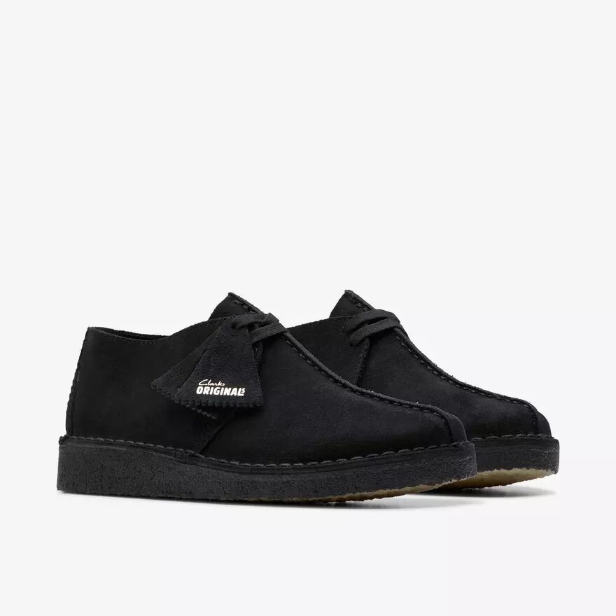 Desert Trek-schoenen voor dames van zwart suède Desert Trek-schoenen voor dames van zwart suède