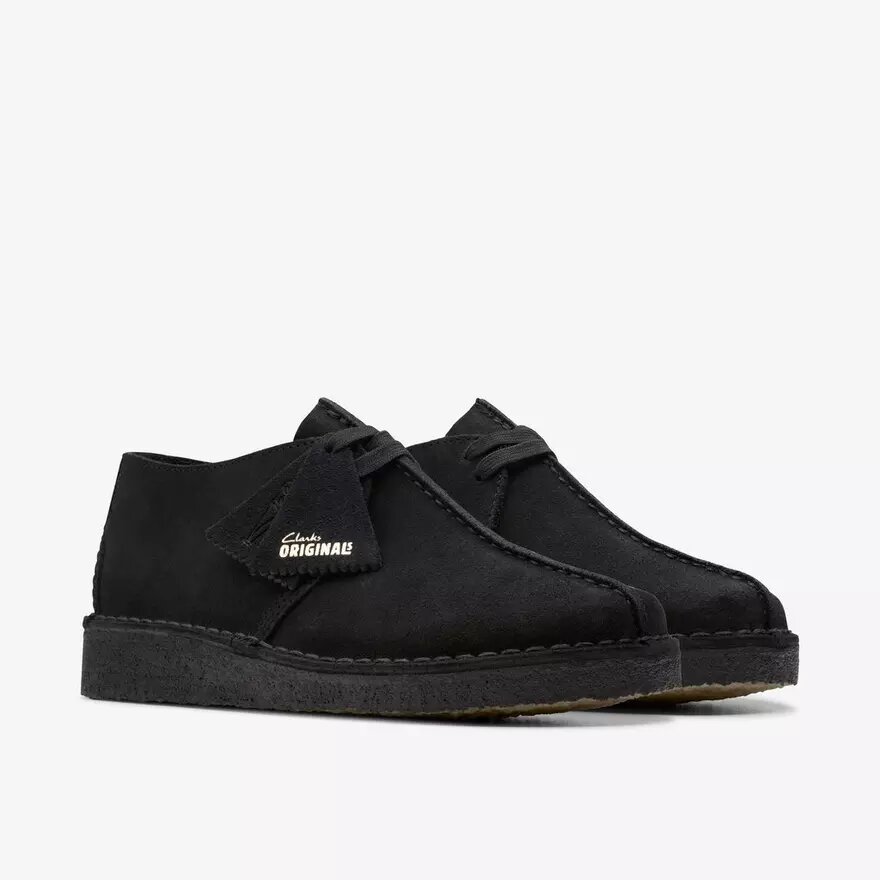 Desert Trek-schoenen voor heren van zwart suède (VS) Desert Trek-schoenen voor heren van zwart suède (VS)