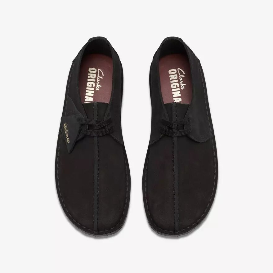 Desert Trek-schoenen voor heren van zwart suède (VS) Desert Trek-schoenen voor heren van zwart suède (VS)