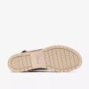 Diaz Cross Wedges met sleehak voor dames in gebrand oranje leer