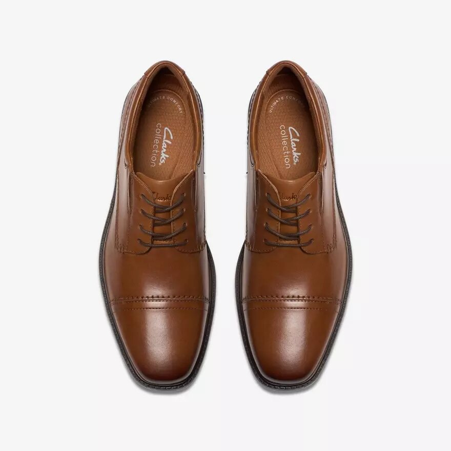 Dresslite Cap heren-Oxfords van bruin leer Dresslite Cap heren-Oxfords van bruin leer