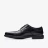 Dresslite Cap heren-Oxfords van zwart leer