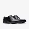 Dresslite Cap heren-Oxfords van zwart leer